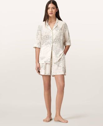 AllSaints Viscose Clem Pj Set, Size: XS