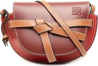 Loewe Pre-owned Loewe Mini Tricolor Leather Gate Crossbody Ladies GGU0KN4YLS8MHEP0