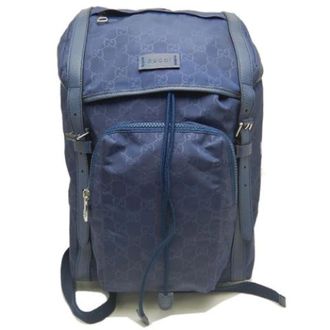 Gucci Vintage, unisex, Blauw, ONE Size, Nylon, Pre-owned Vintage Rugzak