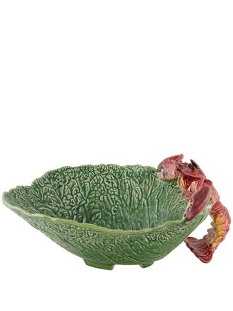 Bordallo Pinheiro Cabbage With Lobster salad bowl (33.2cm) - unisex - ceramic - One Size - Green