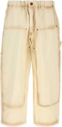 Willy Chavarria Workwear Toluca Pant - Heren - Vrijetijds broeken - Wit - S - Katoen - Broeken