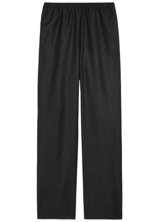 R&oacute;he Relaxed Straight-leg Wool Trousers - Black - 42 (UK14 / L)