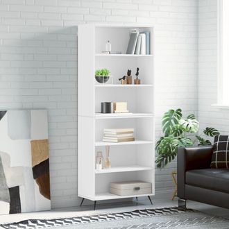 Berkfield Home Highboard White 69.5x32.5x180 cm Engineered Wood