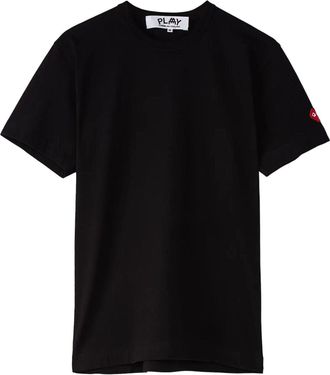 Comme Des Gar&ccedil;ons FW25 Double Heart T-Shirt Black AZ-T328-051-1