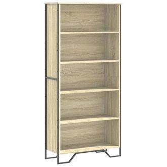 Berkfield Home Book Cabinet Sonoma Oak 80x31x169 cm Engineered wood in Brown | Size: 80 x 31 x 169 cm