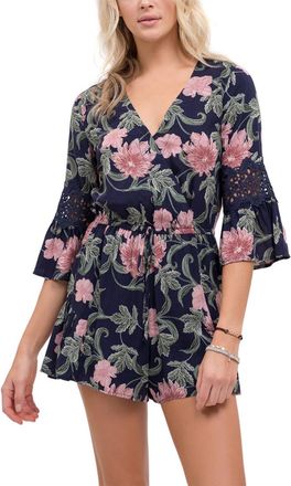Blu Pepper Blu Pepper Bell-Sleeve Romper