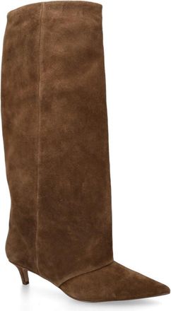 Steve Madden Womens Suede Luca Brown Boots - Size UK 7