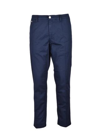 Replay Slim Fit Cotton Blend Trousers with Subtle Stretch