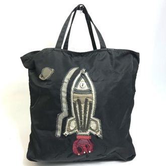 Prada Black Cloth Tote Bag (Pre-Owned)