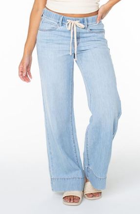 Roxy Finley Wide Leg Drawstring Jeans in So Board at Nordstrom, Size Medium