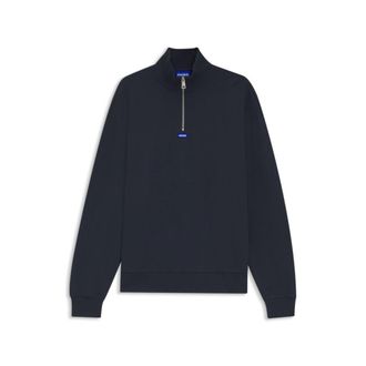 HUGO BOSS Logo-patch sweatshirt in cotton terry