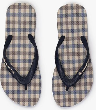 Aquascutum Mens Aquascutum Club Check Flip Flops - Size: 8