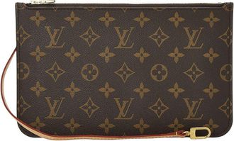 Louis Vuitton Pink Monogram Coated Canvas Neverfull Pouch Mm (Authentic Pre- Loved)