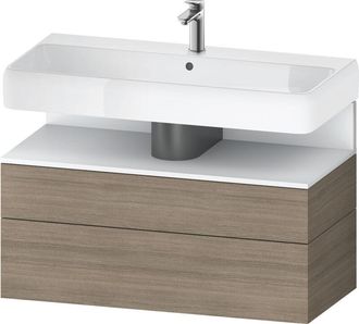 Duravit Duravit - Qatego Mueble Bajo Lavabo, 1 Extra&iacute;ble Y 1 Caj&oacute;n