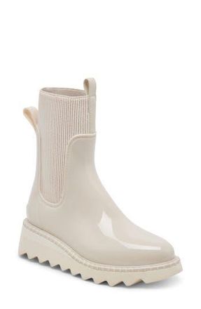 Dolce Vita Tropic H2O Waterproof Platform Bootie in Ivory Patent Stella H2O at Nordstrom Rack, Size 10