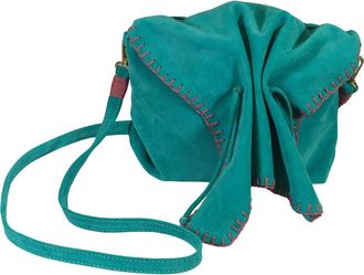 Carlos Falchi Butterfly Suede Leather Bag in Sky at Nordstrom