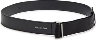 Givenchy Logo-jacquard Canvas and Leather Belt - Black - One Size