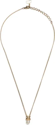 Dior 1990 faux-pearl necklace - Gold