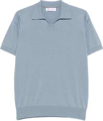 Brunello Cucinelli Cotton Polo Shirt-Uomo