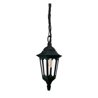 Netlighting Parish Mini Outdoor Pendant Ceiling Light Black IP44