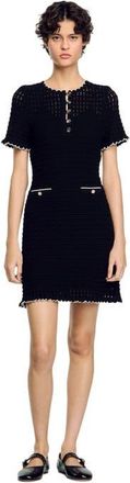 Sandro Mini knit dress in Black at Nordstrom, Size 34 Eu
