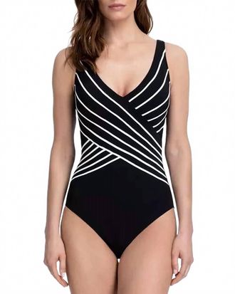 Gottex Embrace One Piece Tummy Control Swimsuit In Black