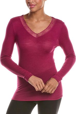 Hanro Hanro Woolen Lace Wool & Silk-Blend Top
