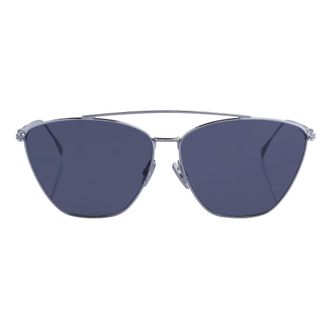 Fendi Zonnebril met dubbele brug van metaal - Dames - Accessoires - Grijs - Maat: ONE Size