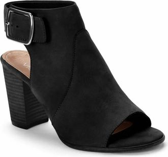 Vionic Womens Blakely Peep Toe Booties In Black