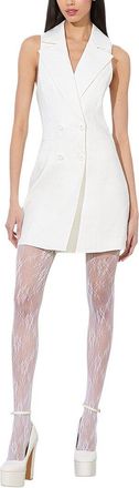 Alice & Olivia Alice + Olivia Meritt Linen-Blend Mini Dress