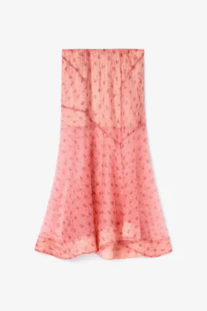 Ganni Skirt in Printed Shibori Organza - Size 8/10 Lantana