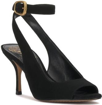 Vince Camuto Pavles Ankle Strap Sandal in Black at Nordstrom, Size 6.5