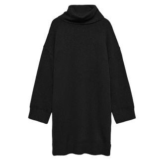 Vero Moda Dames/Dames Waterman Roll Neck Jumper Dress (Zwart)