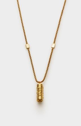 Katie Loxton Love Language Necklace in Gold Coated at Nordstrom, Size 18