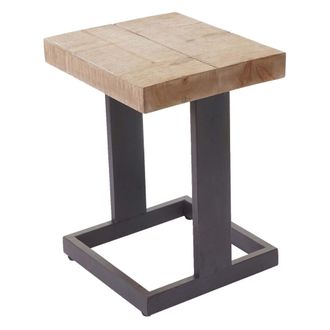 Hhg Asiento Taburete Hhg 801, Taburete Reposapi&eacute;s Taburete De Madera, Madera De Abeto R&uacute;stico S&oacute;lido Mvg-certificado 48x36x32cm