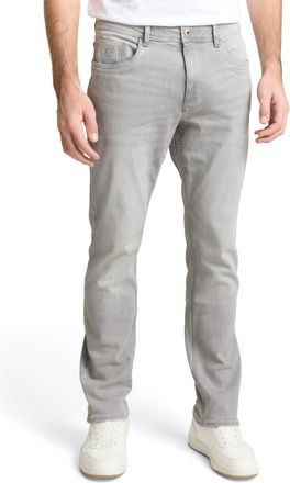Tom Tailor Slim-fit-Jeans TOM TAILOR, Herren, Gr. 31, L&auml;nge 34, used light stone grau, Denim/Jeans, Obermaterial: 92% Baumwolle, 6% Polyester, 2% Elasthan, slim 
