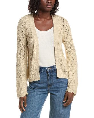 Isla Pearl Pointelle Patchwork Cardigan