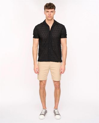 Duck and Cover Heren Foxborough Shirt (Zwart)