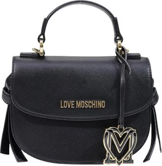 Love Moschino Flap Over Crossbody - Dames - Handtassen - Zwart - ONE Size - Leer - Tassen