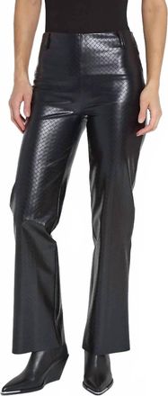 Lyss&eacute; Amara Straight Flare Pants In Black Wicker