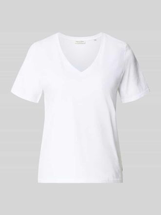 Marc O'Polo Regular Fit T-Shirt aus reiner Baumwolle in Weiss, Gr&ouml;&szlig;e XS