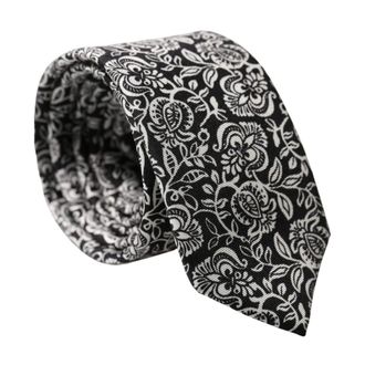 Dolce & Gabbana Floral Fantasy Silk Adjustable Necktie - male - Dolce & Gabbana - Ties - Multicolor - ONE SIZE - Accessories