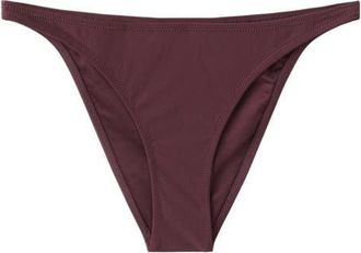 Mango Classic Bikini Bottoms in Wine at Nordstrom, Size X-Small