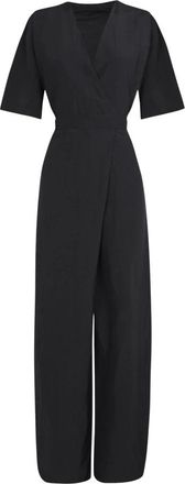 Cortana Elena Jumpsuit - Dames - Jumpsuits - Blauw - M - Linnen - Jumpsuits & Playsuits