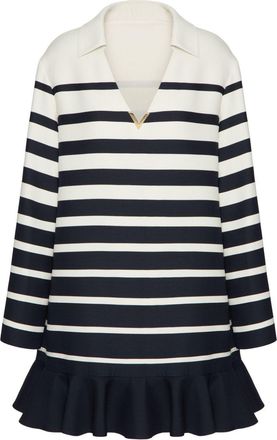 Valentino Garavani Striped Mini Dress - Womens - Silk/Virgin Wool
