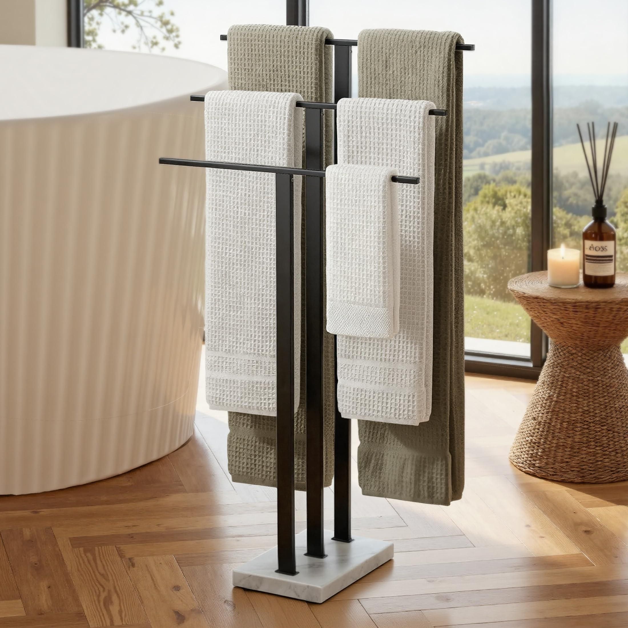 Kes Toilettenpapierhalter ohne Bohren mit Bambus-Ablage Klopapierhalter  Schwarz Klorollenhalter WC Papier Halterung Rollenhalter Badezimmer  Edelstahl SUS3 ab 24,99  - auf Stylight