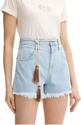 Liu Jo Denim Shorts - Dames - Denim shorts - Blauw - W25 - Denim - Korte Broeken