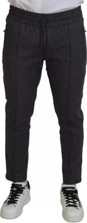 Dolce & Gabbana Skinny Broeken - Heren - Slim Fit Broeken - Grijs - M - Wol - Broeken