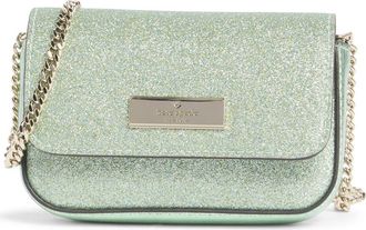 Kate Spade New York kenzie glitter card case crossbody bag in Seawater at Nordstrom Rack
