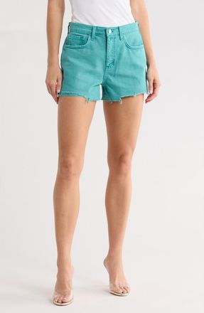 L'agence Beck High Waist Cutoff Denim Shorts in Bristol Blue Dest at Nordstrom Rack, Size 24